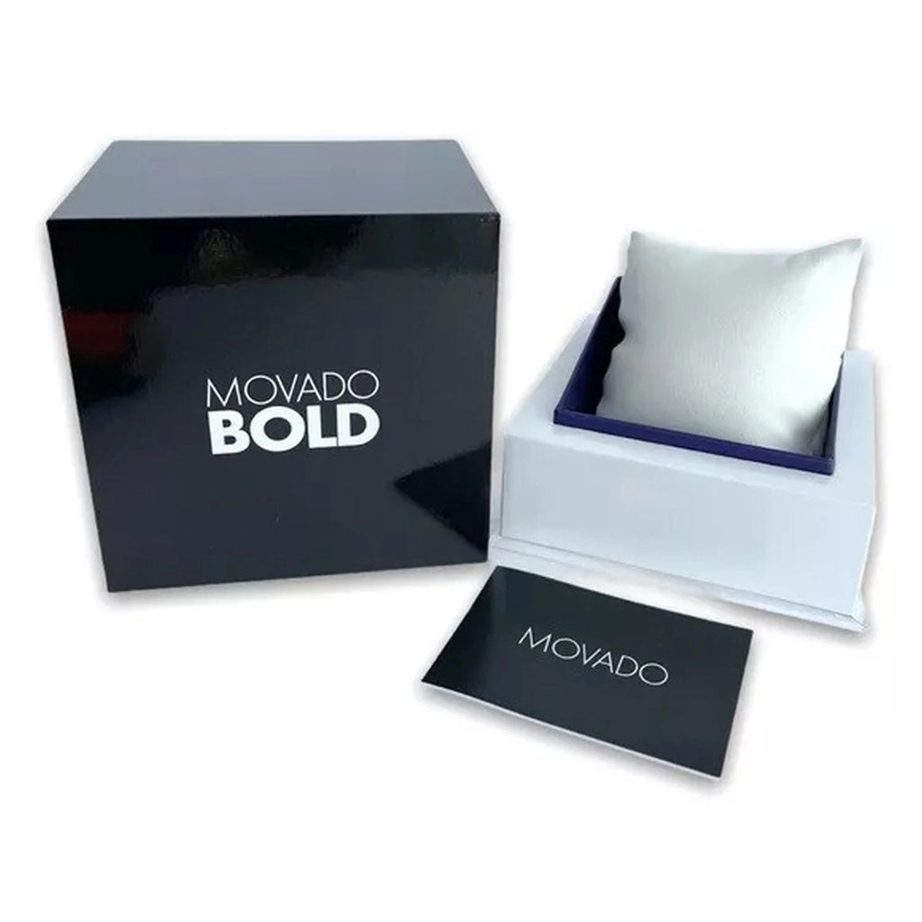 Movado 3601075 Men's Bold Horizon Gold-Tone Dial Quartz New In Box Fast Ship