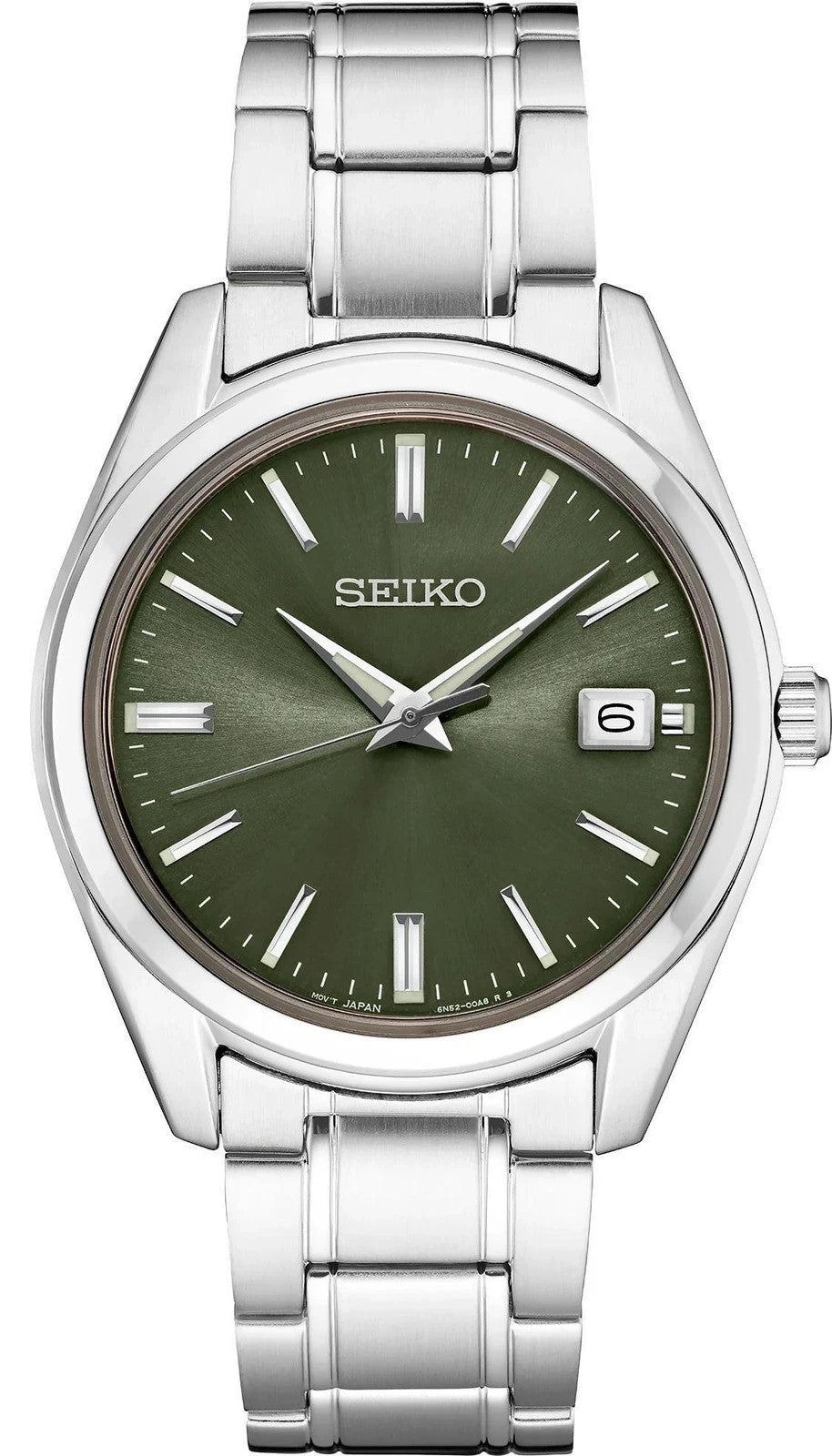 Seiko Essentials Green Dial Mens Watch SUR527 Brand New 100% Authentic