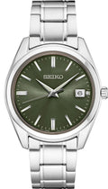 Seiko Essentials Green Dial Mens Watch SUR527 Brand New 100% Authentic