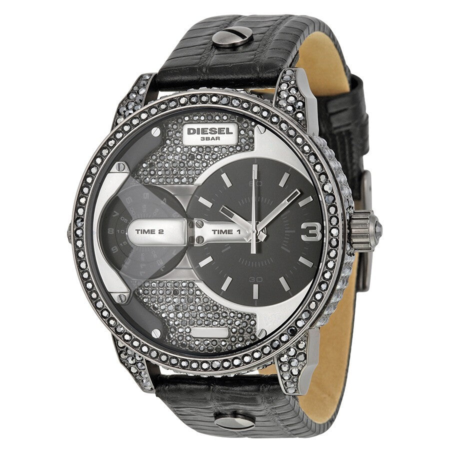Diesel  DZ7328 Mini Daddy Black Ion-Plated Steel Fashion Analogue Watch New