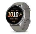 Garmin Venu 4 45mm Silver Smartwatch Gray Band 010-03014-01 New Open Box