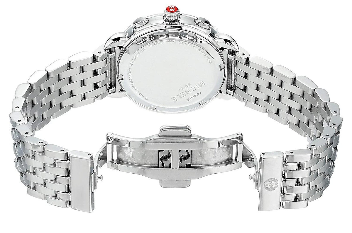 Michele Sidney Diamond Bezel Watch MW30A01A1046 Brand New In Box
