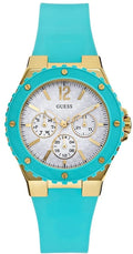 Guess Women's Chronograph Analog Overdrive White Dial W0149L3 Watch New
