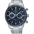 Seiko Men's Watch Quartz Chronograph Blue Dial Stainless Steel Bracelet SSB445P1