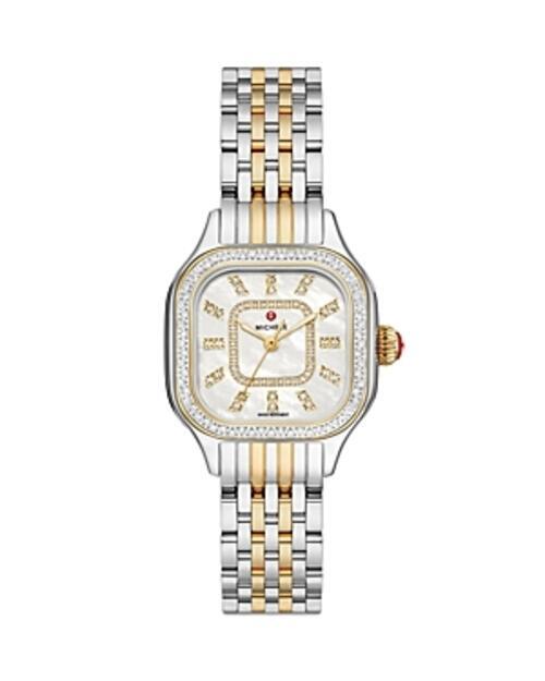 Michele Meggie Diamond Mother of Pearl Dial Two Tone Bracelet Women s Watch - product image