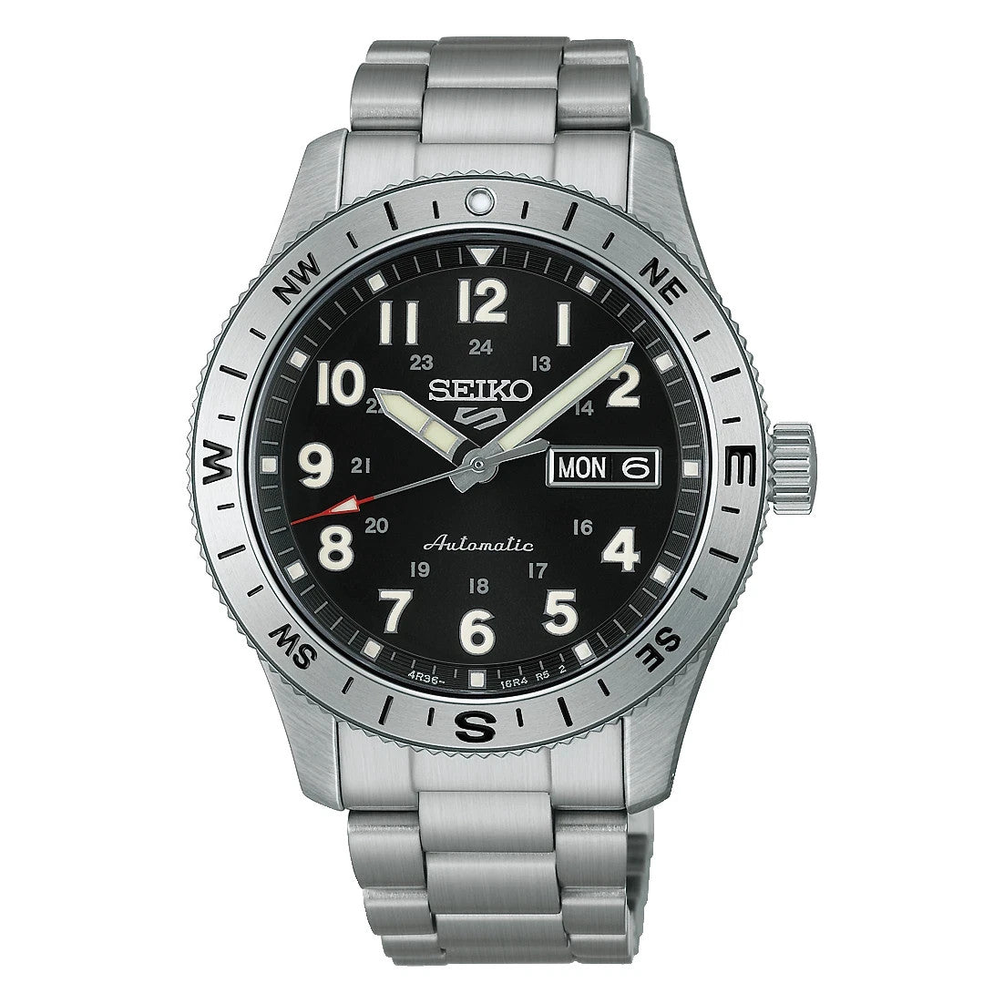 Seiko 5 Sports HBD006 Field Series Automatic Black Stainless Steel New In Box
