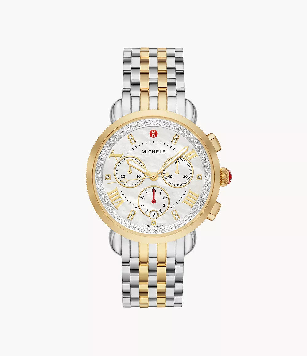 MICHELE Sport Sail Bracelet Watch, 38mm in Two-Tone at Nordstrom - product image