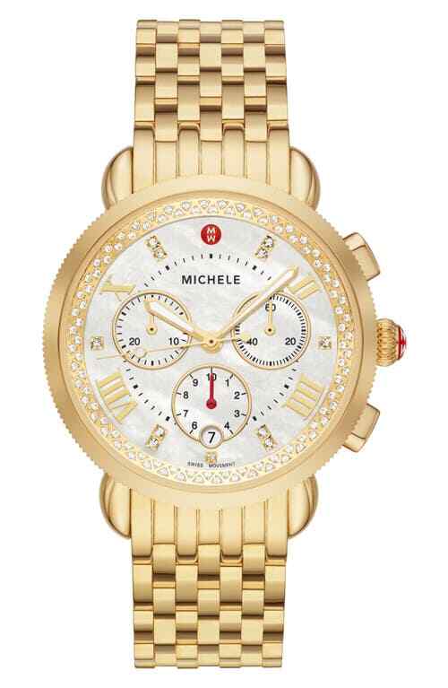 MICHELE Sport Sail Bracelet Watch, 38mm in Gold at Nordstrom - product image