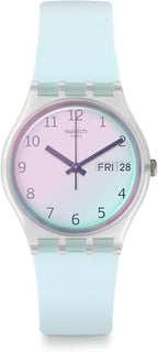 Swatch GE713 Originals Medium (34mm) Ultraciel Watch, Blue-Pink With Day-Date - product image
