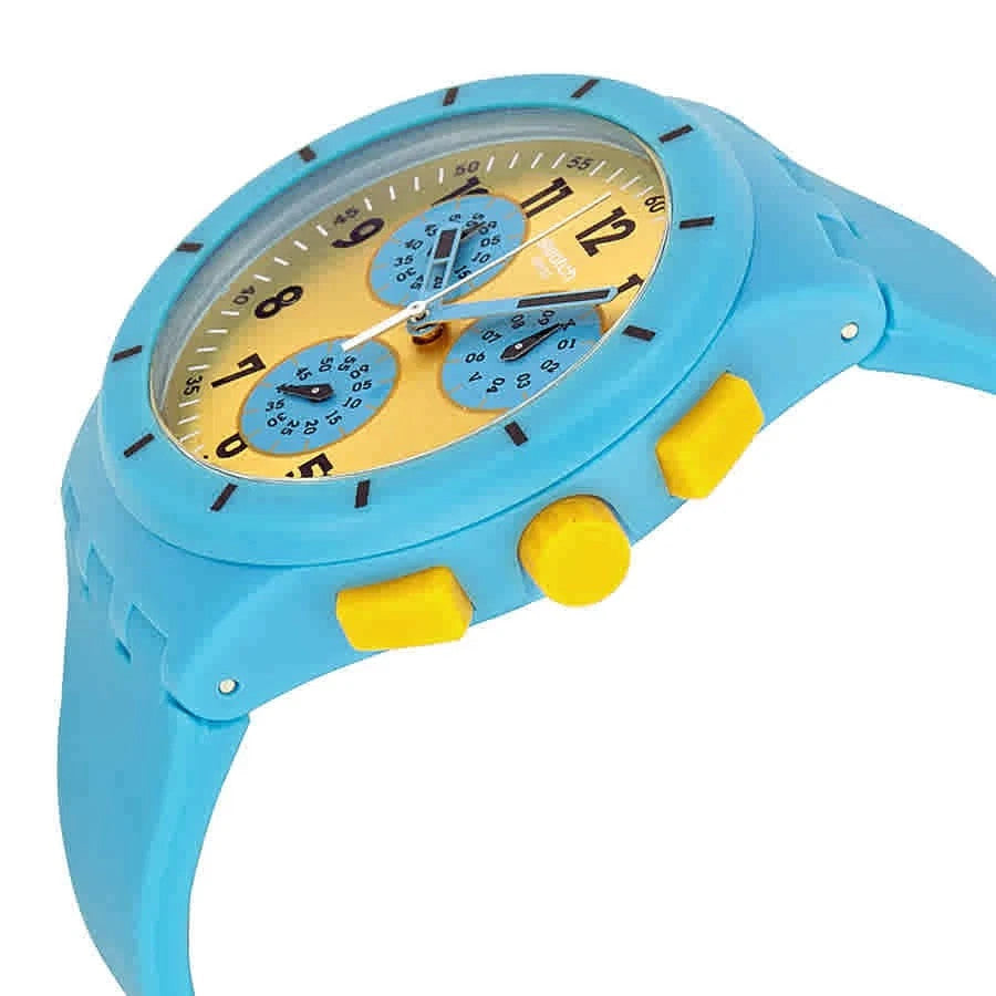 Swatch SUSS400 Maresoli Yellow Dial 50.10 mm x 42 mm Men's Watch New