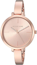 New Michael Kors Women MK3735 Round Crystals Dial Rosegold Stainless Band Watch