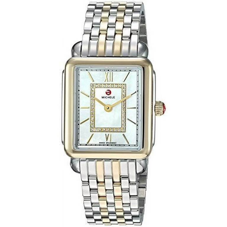 Michele Deco II Two-Tone S. Steel M.O.P Diamond Dial Ladies Watch MWW06I000024 - product image