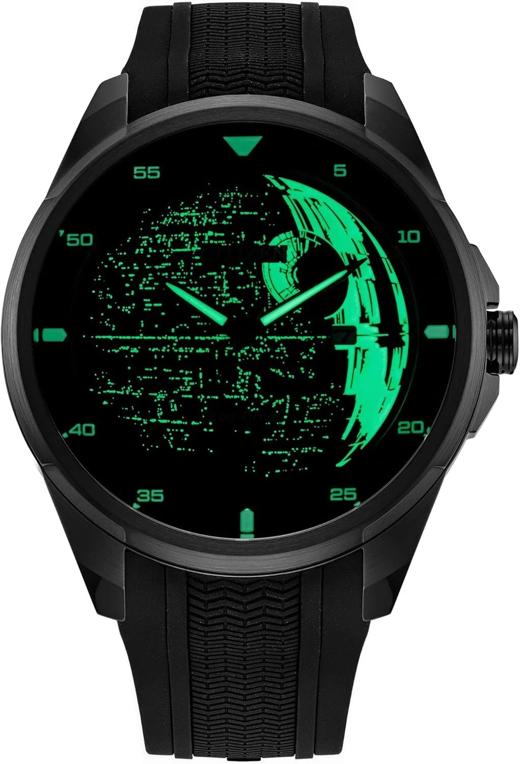 Citizen AW1606-06W Men's Eco-Drive Darth Vader Watch with Stainless Steel Watch