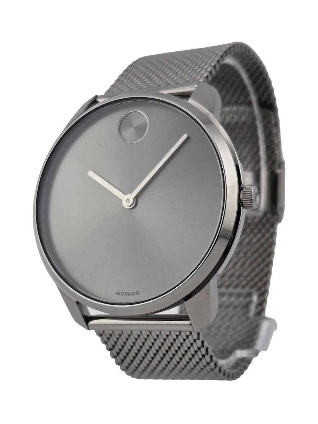 Movado Bold 3600599 Gunmetal Gray Dial Stainless Steel Men's Watch New In Box