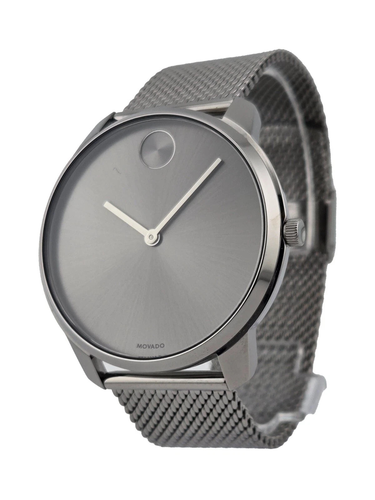 Movado Bold 3600599 Gunmetal Gray Dial Stainless Steel Men's Watch New In Box