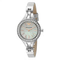 EMPORIO ARMANI AR7426 Women Mother of pearl dial Leather Strap Original Box
