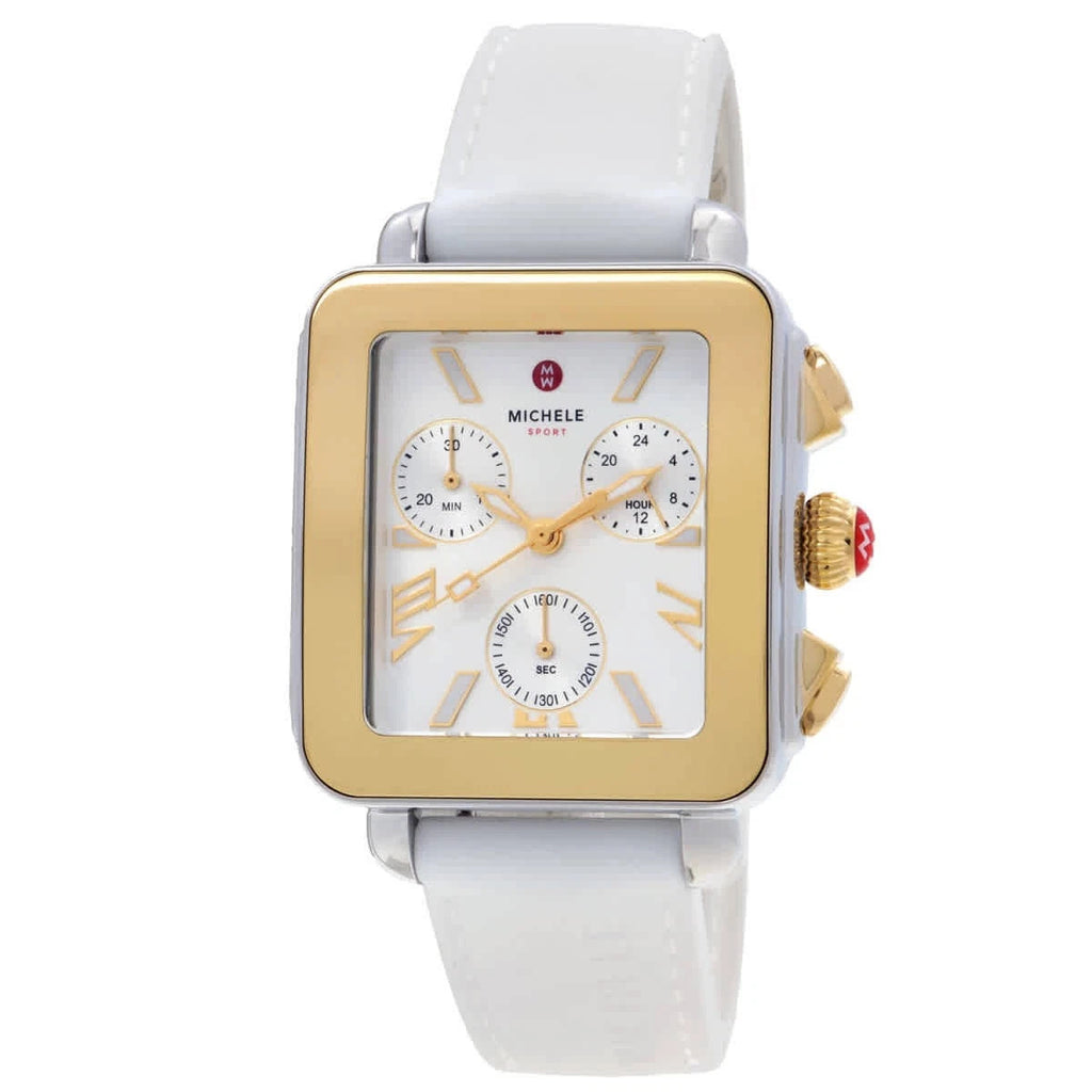 Michele Deco Sport Silver-tone Dial Ladies Watch MWW06K000069 New In Box