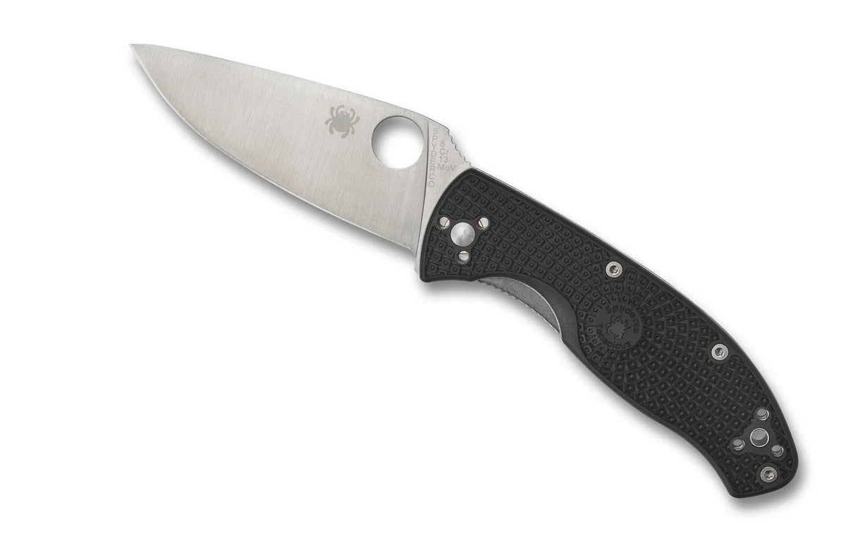 Spyderco Knives Tenacious Liner Lock Black FRN C122PBK Stainless Pocket Knife