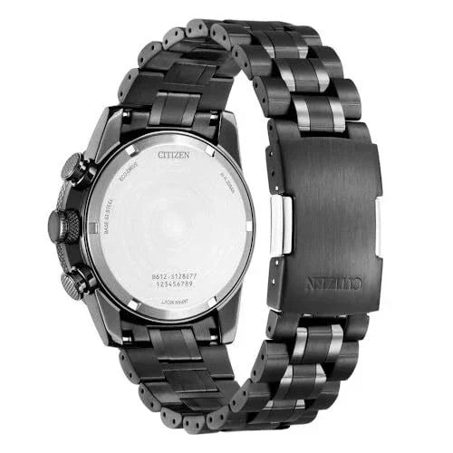 New Citizen Nighthawk Eco-Drive Chronograph Tachymeter 43mm Watch CA0805-53X