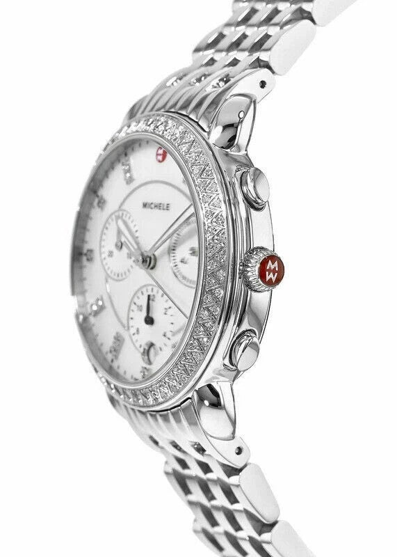Michele Sidney Diamond Chronograph Diamond Dial Ladies Watch MWW30A000001