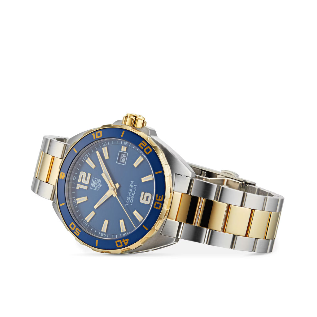 New TAG Heuer Formula 1 WAZ1120.BB0879 – Quartz Blue Dial, Two-Tone Steel & Gold