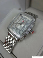 NEW Michele Deco Madison Mid 16 Silver Diamond Ladies Watch MWW06G000001 NIB - product image