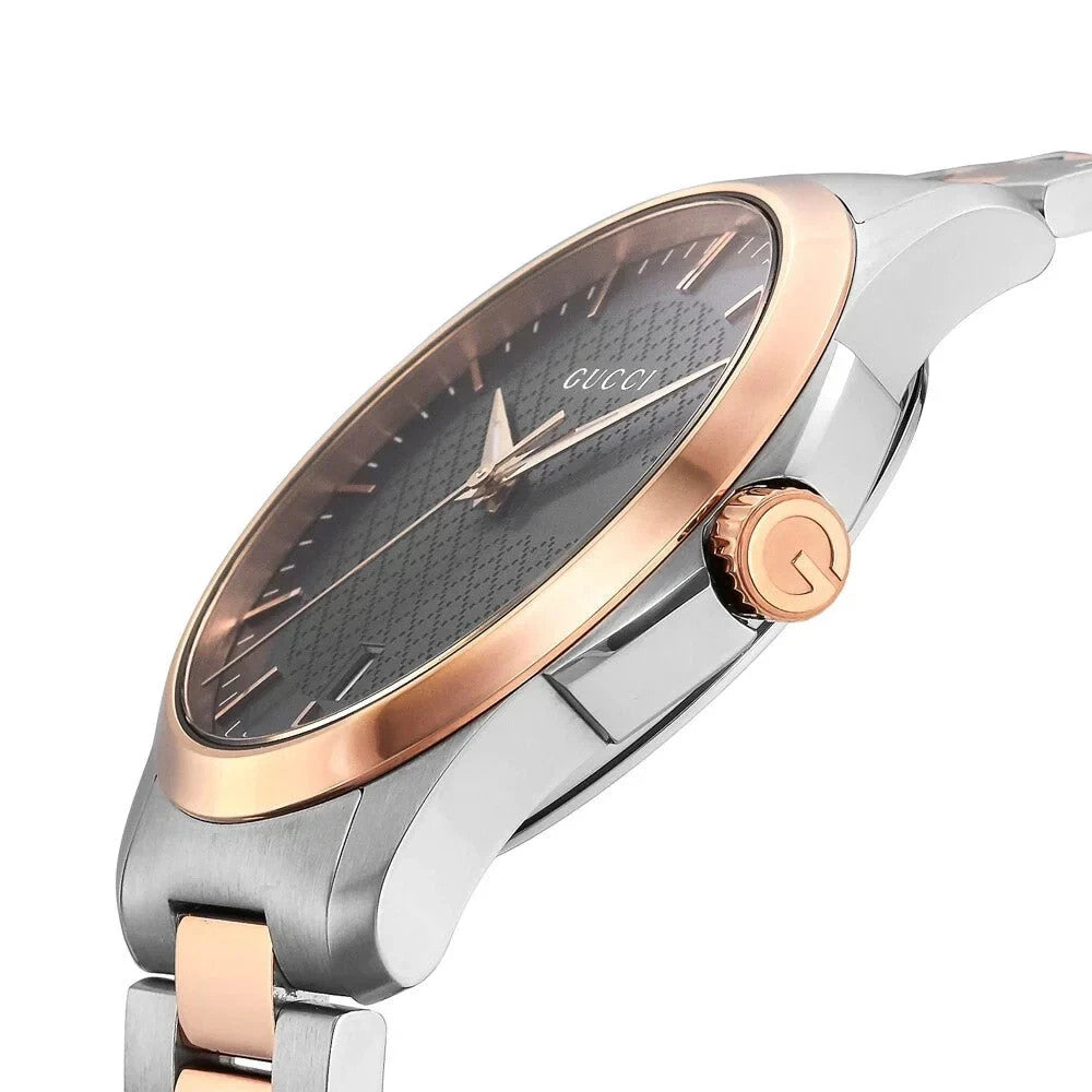 Gucci G-Timeless YA126446 Men's Swiss Two Tone Watch New In Box No Tag
