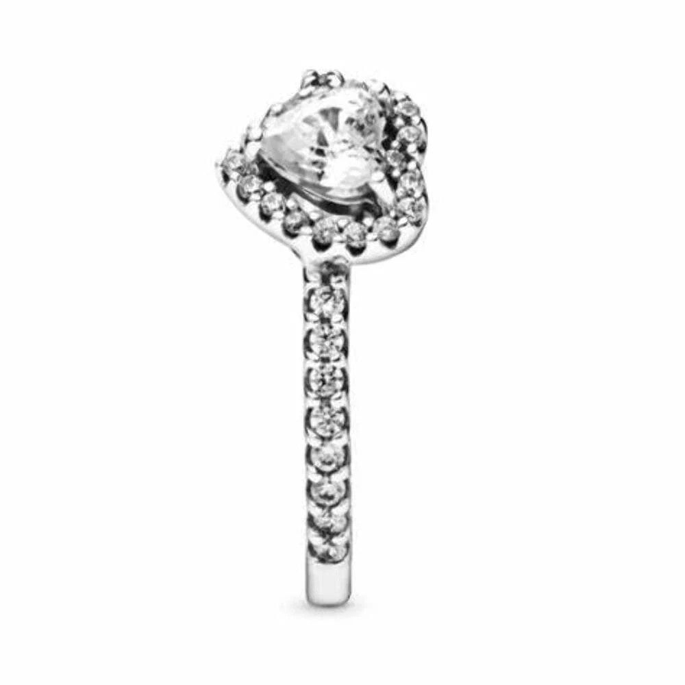 Pandora 198421C01-52 Elevated Heart Ring - Size 52