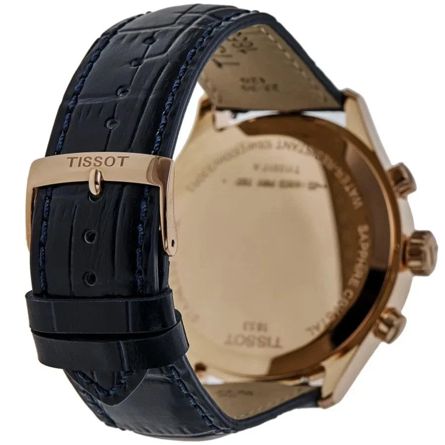 New Tissot Chrono XL Classic Blue Dial Leather Men's Watch T116.617.36.042.00