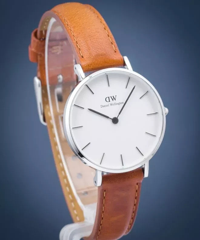 Daniel Wellington Petite Durham Leather Ladies Watch New In Box