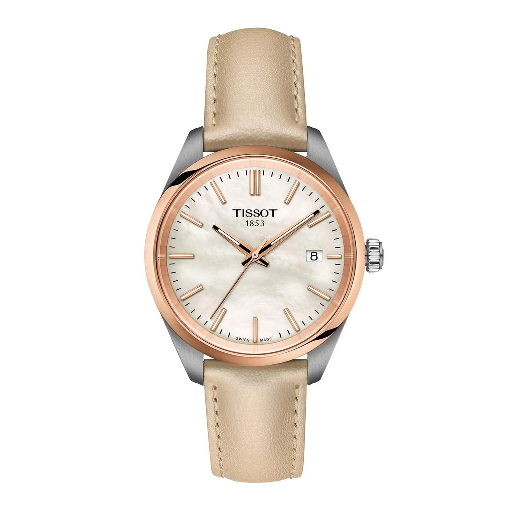 TISSOT PR 100 T150.210.26.111.00 White Quartz Women's Watch New in Box