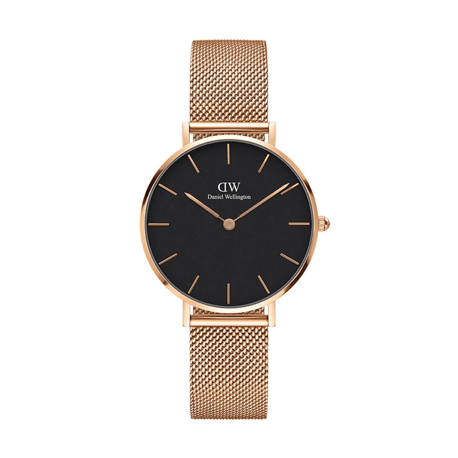 Daniel Wellington Petite 32mm Melrose RG Black Watch DW00100161 New In Box