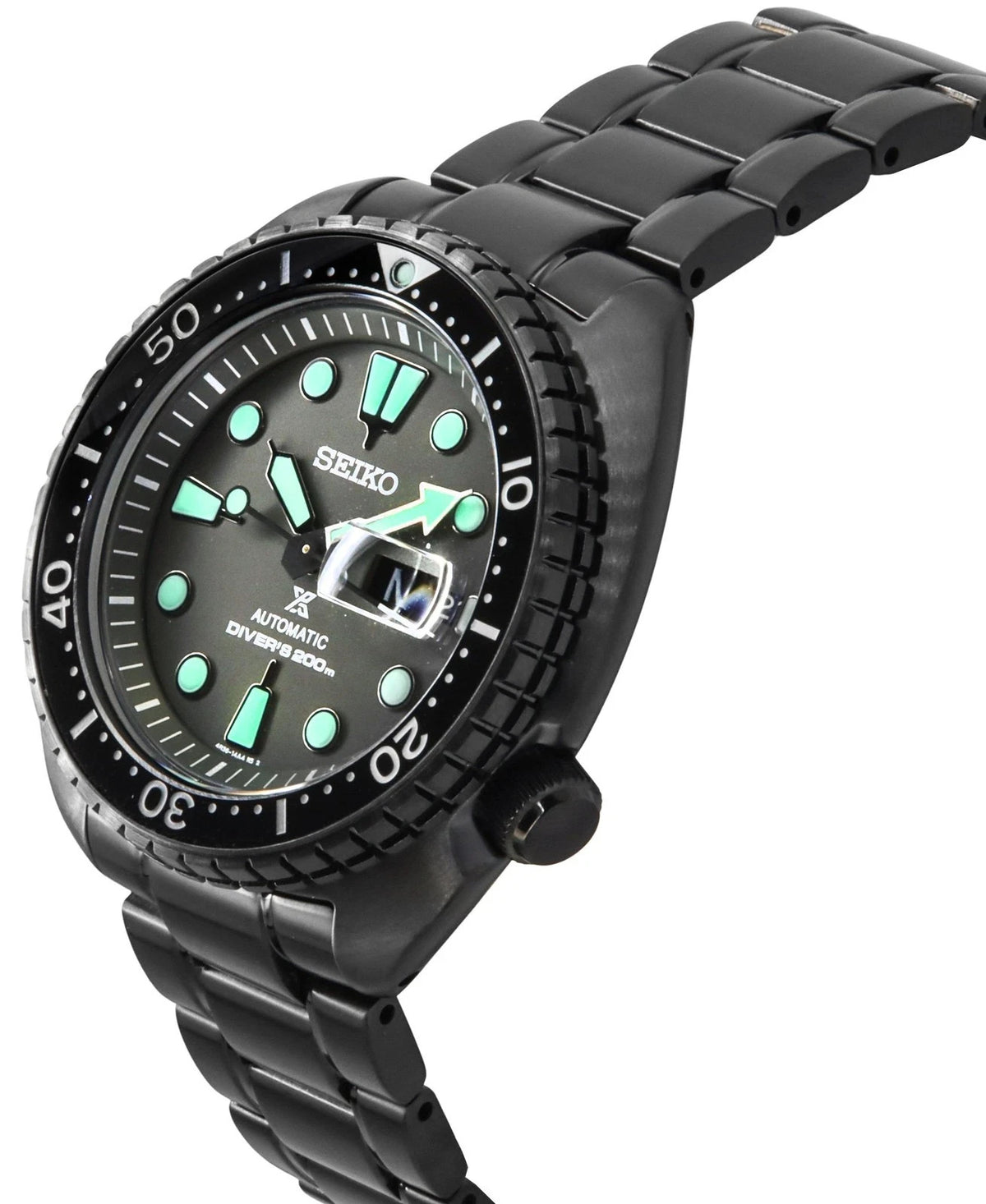 Seiko SRPK43 Prospex King Turtle Automatic Watch 200m Black Dial Box Tags Papers