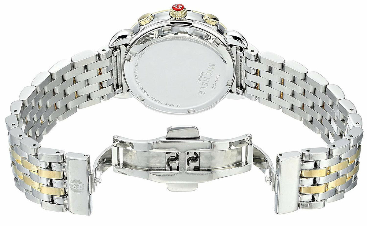 New Michele Sidney Diamond Two-Tone Stainless Steel Ladies Watch (MWW30A000005) - product image