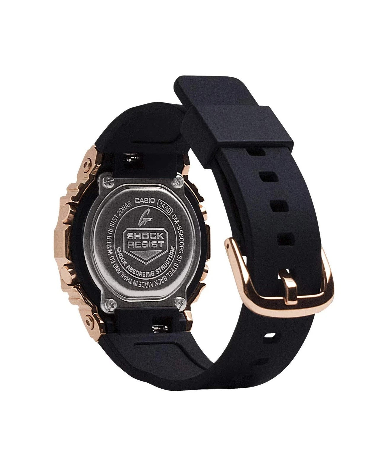 CASIO G-SHOCK GM-S5600PG-1 PINK GOLD IP BEZEL COMPACT DIGITAL WATCH