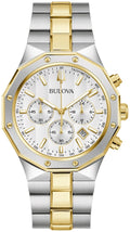 Bulova Prestige Chrono Dodecagon Two Tone Mens Watch 98B450 New In Box