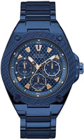 Guess Men's Legacy Blue Dial Quartz Watch - W1305G4 NEW In Box