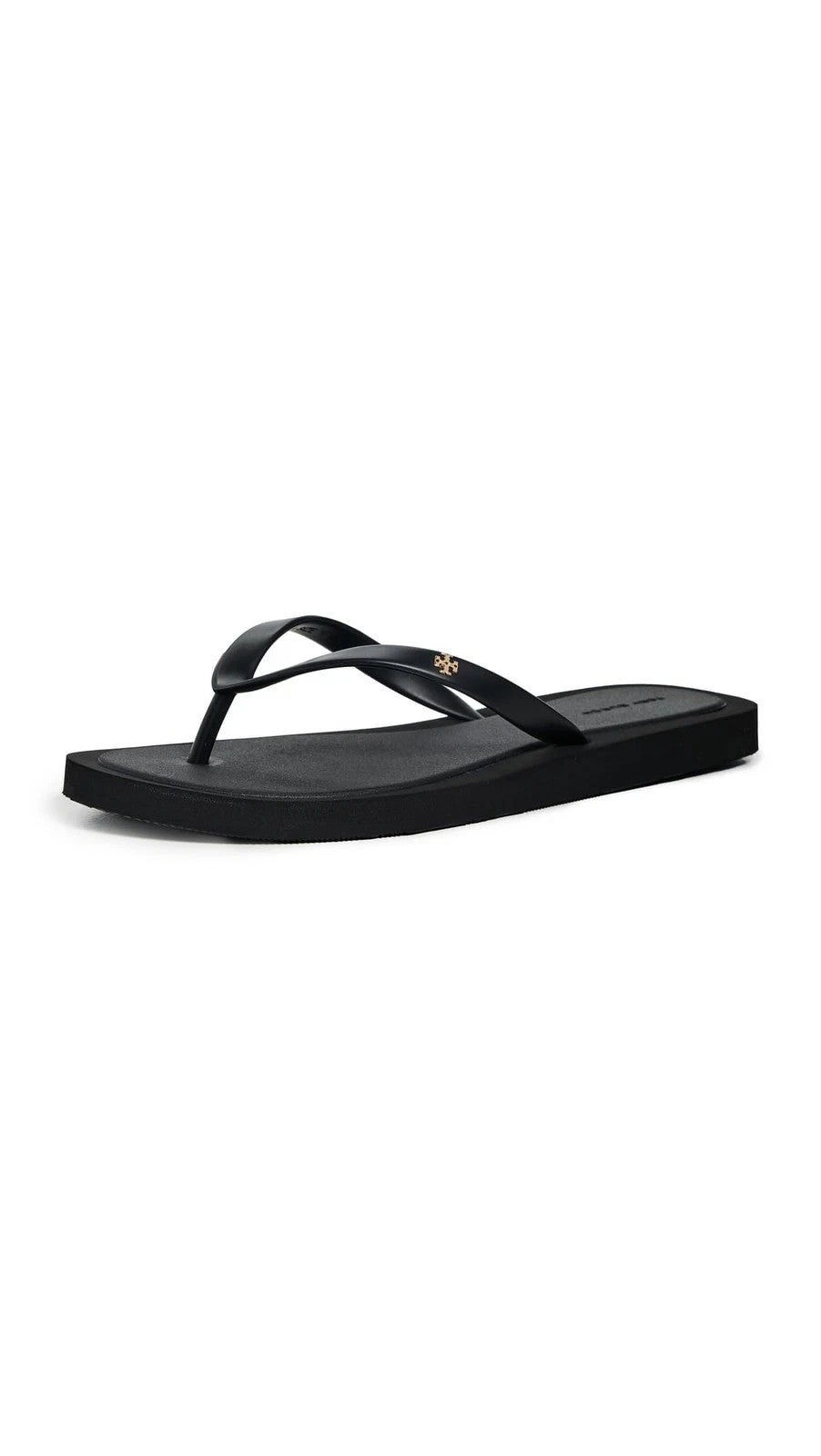TORY BURCH 162307 WOMEN'S KIRA PADDED FLIP FLOPS SIZE: WOMEN 8 - PERFECT BLACK