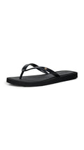 TORY BURCH 162307 WOMEN'S KIRA PADDED FLIP FLOPS SIZE: WOMEN 8 - PERFECT BLACK
