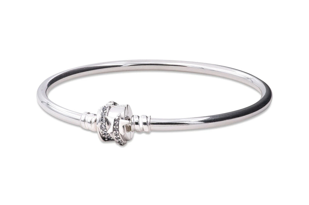 Pandora Moments Sparkling Shooting Star Clasp Bangle 592733C01-19 New