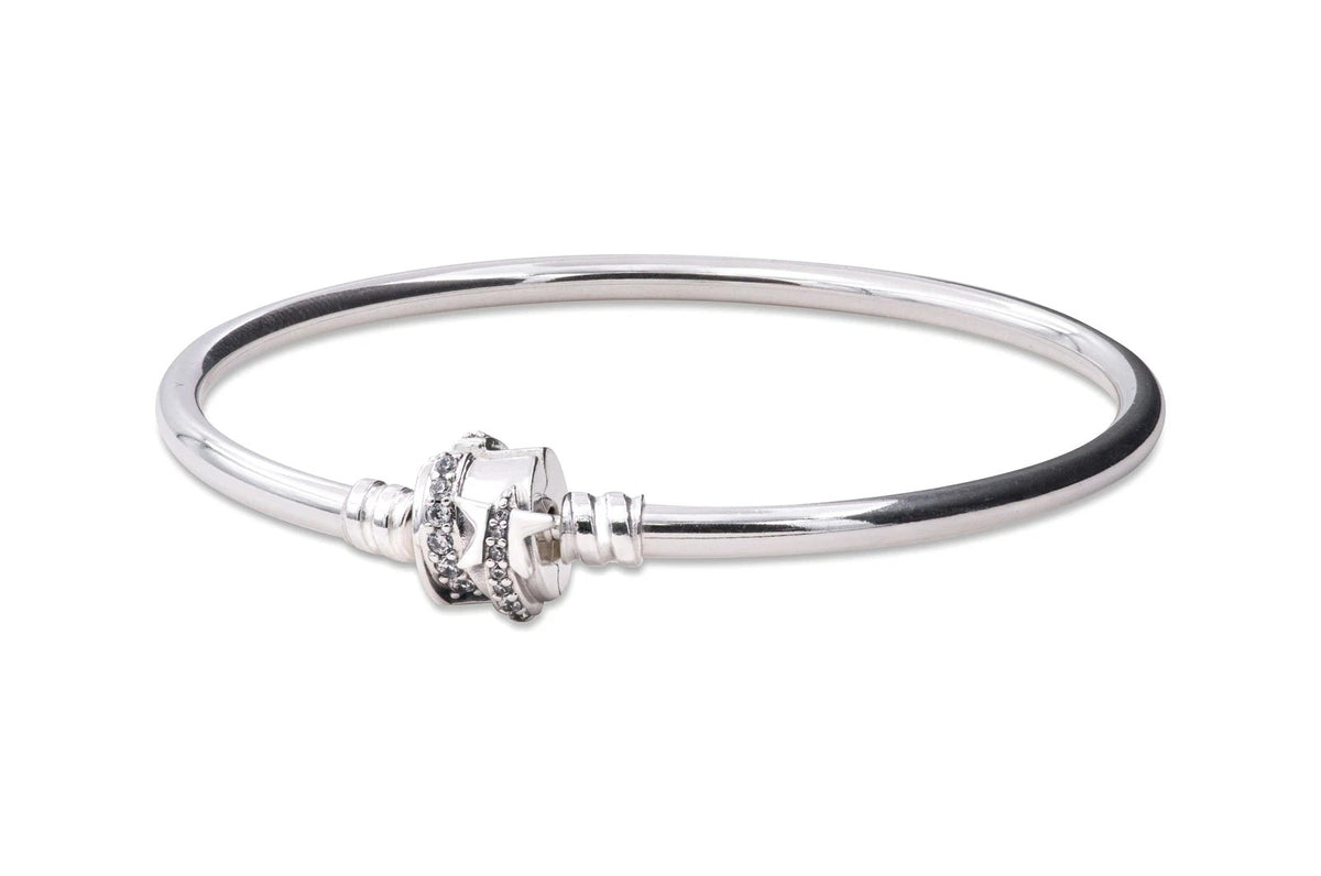Pandora Moments Sparkling Shooting Star Clasp Bangle 592733C01-19 New