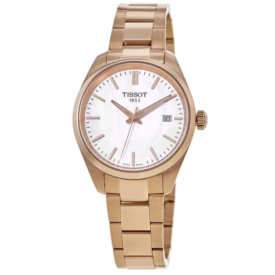 New Tissot PR 100 Quartz White Mother of Women's Watch T150.210.33.111.00