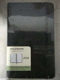 2024 - Moleskine 5x8 Navy Moleskine Weekly Horizontal Diary/Planner Black