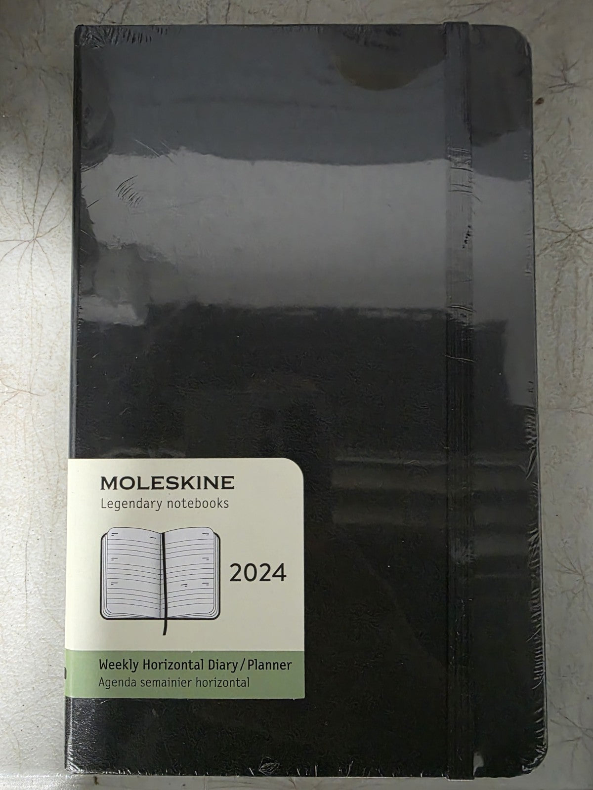 2024 - Moleskine 5x8 Navy Moleskine Weekly Horizontal Diary/Planner Black
