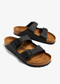 [51791] Birkenstock Mens Arizona Birko-Flor Black Sandals *NEW* Size 8 US