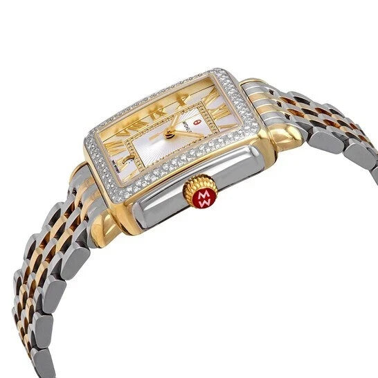 Michele Deco Madison Diamond Two-Tone W/ Diamond  Dial Ladies Watch MWW06T000144