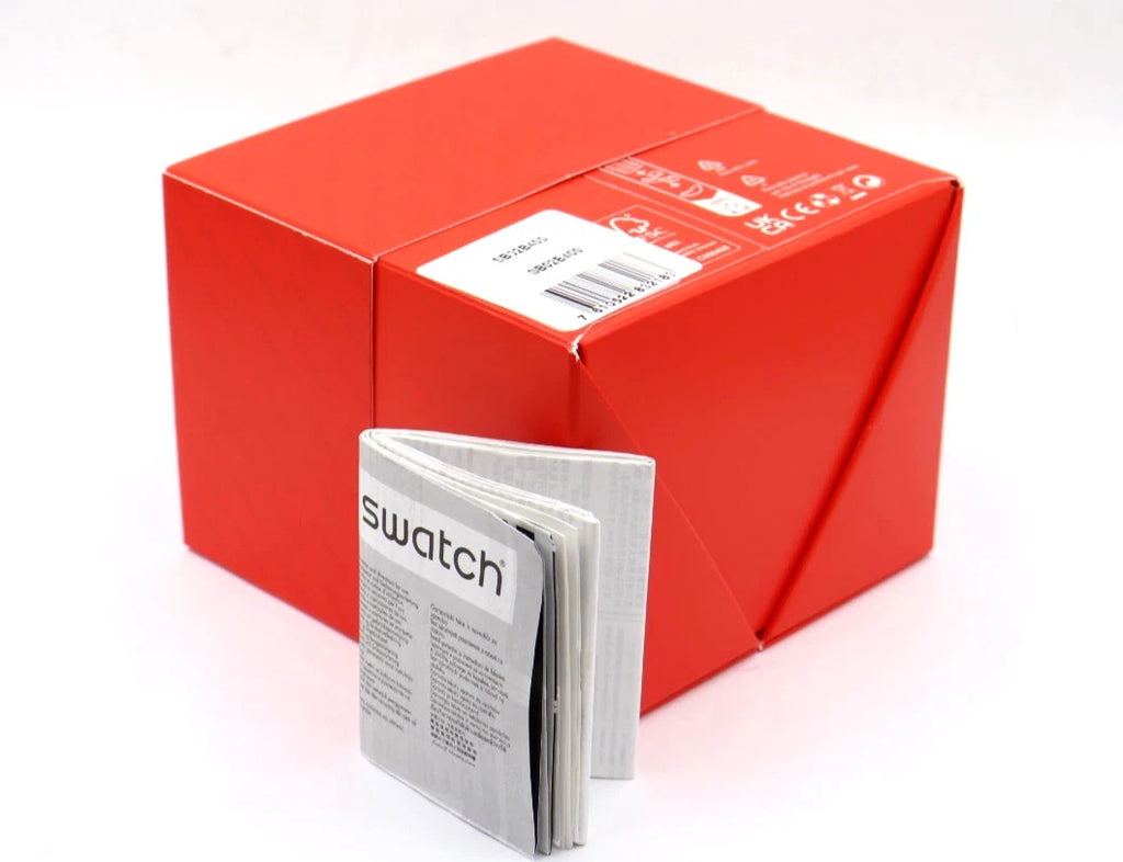 New Swiss Swatch Big Bold Chrono CHECKPOINT BLACK Men Watch 47mm SB02B400 $160