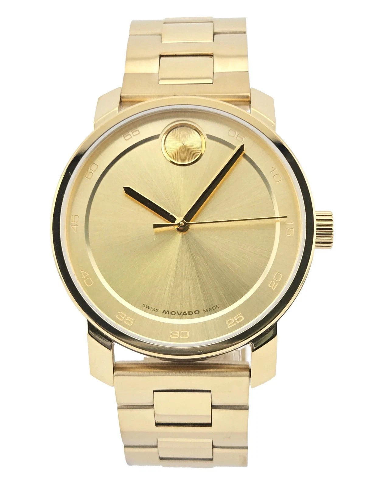 Movado Bold Access Men's Gold Tone Stainless Steel Watch - 3600912 NEW
