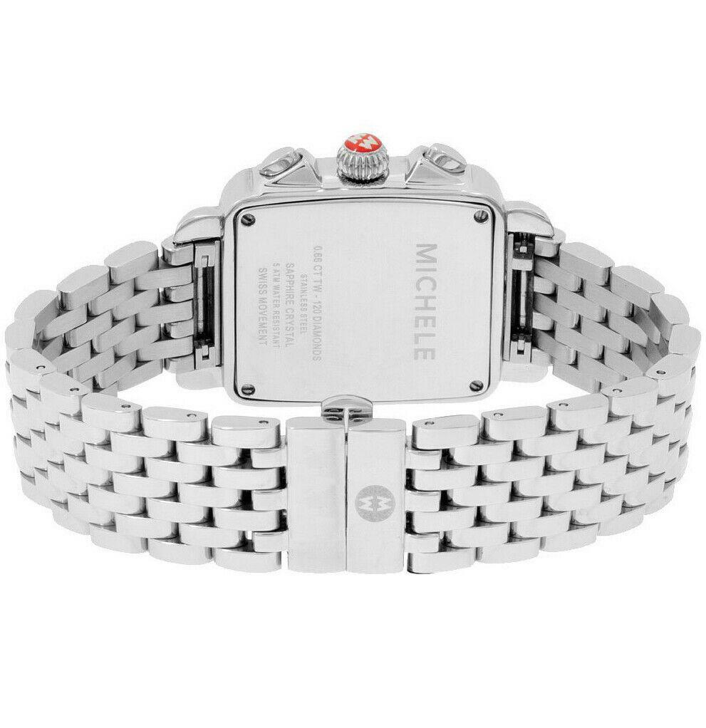 Michele Deco Day Mother of Pearl Dial Diamonds Steel Ladies Watch (MWW06A000775) - product image