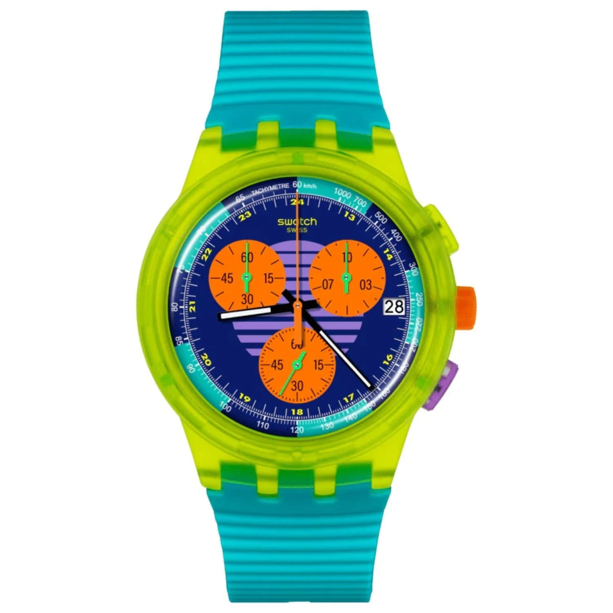 Swatch Men's Neon Multi-colored Dial Watch - SUSJ404 - product image